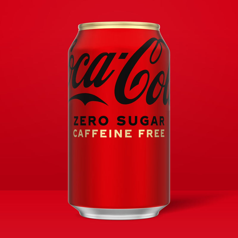 Coca-Cola Zero Sugar Caffeine-Free Soda Pop Fridge Pack Cans, 12 fl oz, 12 Pack