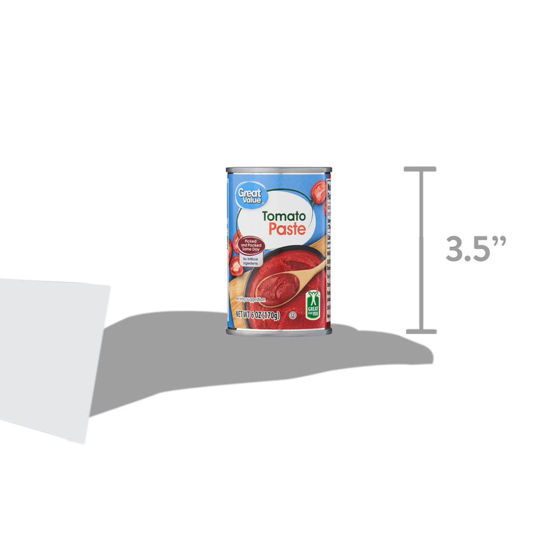 Great Value Tomato Paste, 6 oz