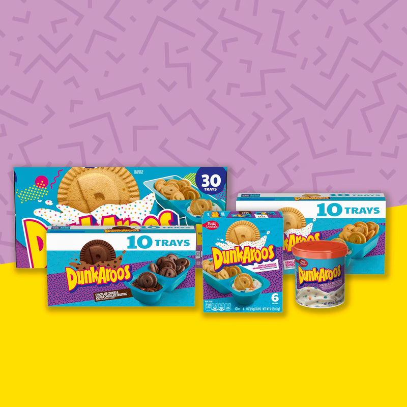 Dunkaroos Vanilla Cookies and Rainbow Chip Frosting, 10 Count, 10 oz