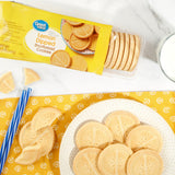 Great Value Lemon Dipped Shortbread Cookies, 8.5 oz