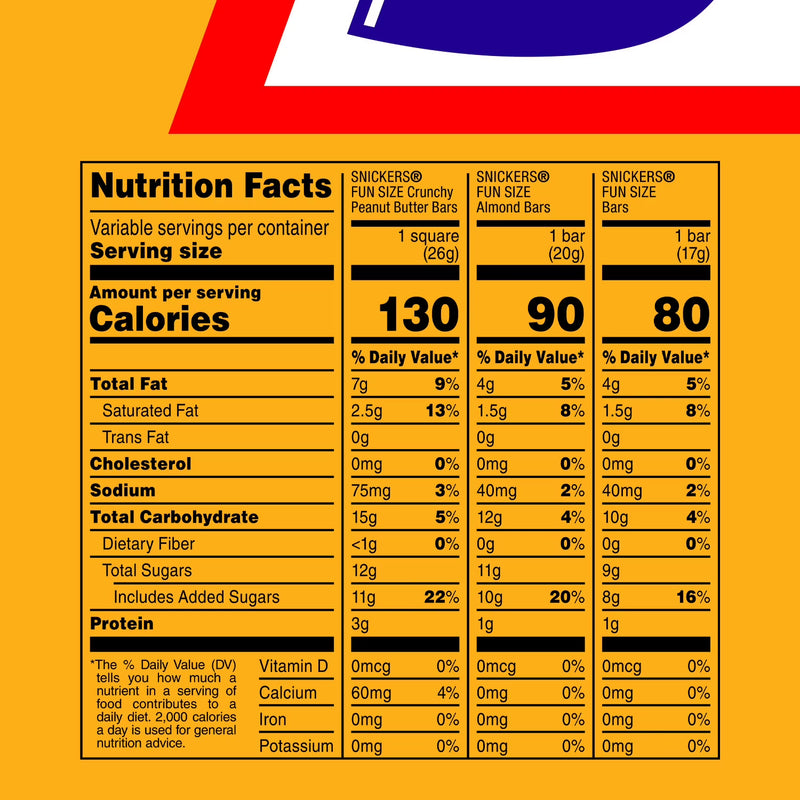 Snickers Fun Size Football Chocolate Bars Variety Pack, Party Size - 24.02 oz Candy Bag