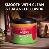 Folgers Half Caff Medium Roast Coffee, 22.6 oz Canister