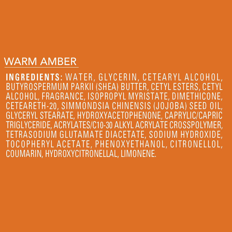 Jergens Shea Fusion Warm Amber Scented Body Lotion, Moisturizer for Dry Skin, 14 fl oz