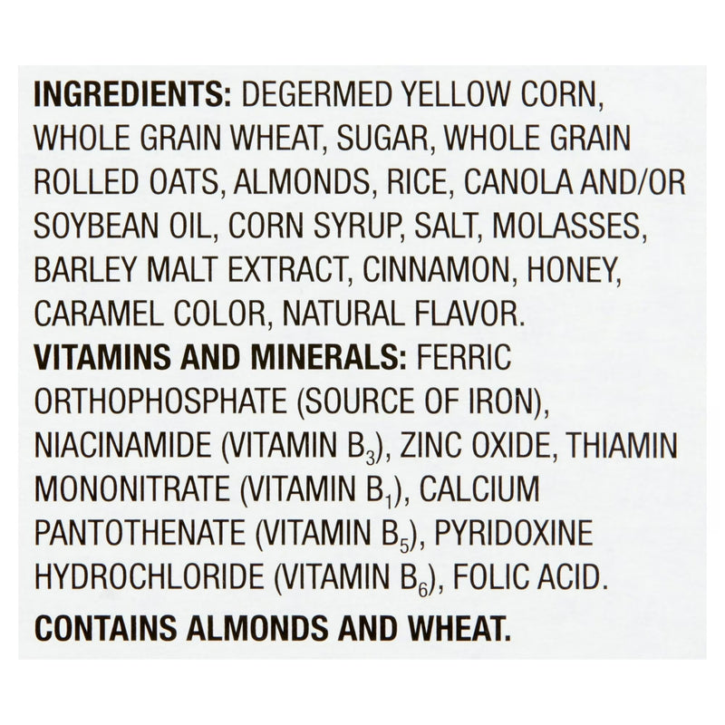 Great Value Almond Crunchy Honey Oats Cereal, 18 oz