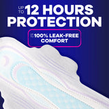 Always Ultra Thin Overnight Pads with Wings, Size 5, Extra Heavy Overnight, 46 Count