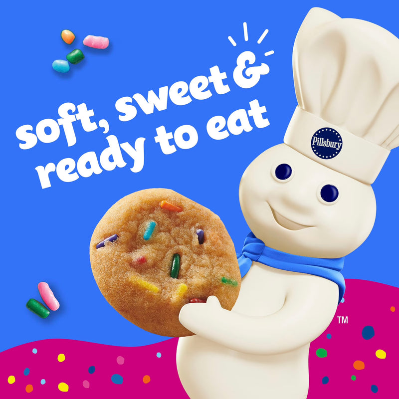 Pillsbury Funfetti Mini Soft Baked Cookies (10 Pouches)