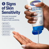 Cetaphil Extra Gentle Daily Face Scrub, Exfoliates & Cleanses, Sensitive Skin, 6 fl oz