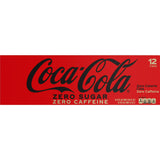 Coca-Cola Zero Sugar Caffeine-Free Soda Pop Fridge Pack Cans, 12 fl oz, 12 Pack
