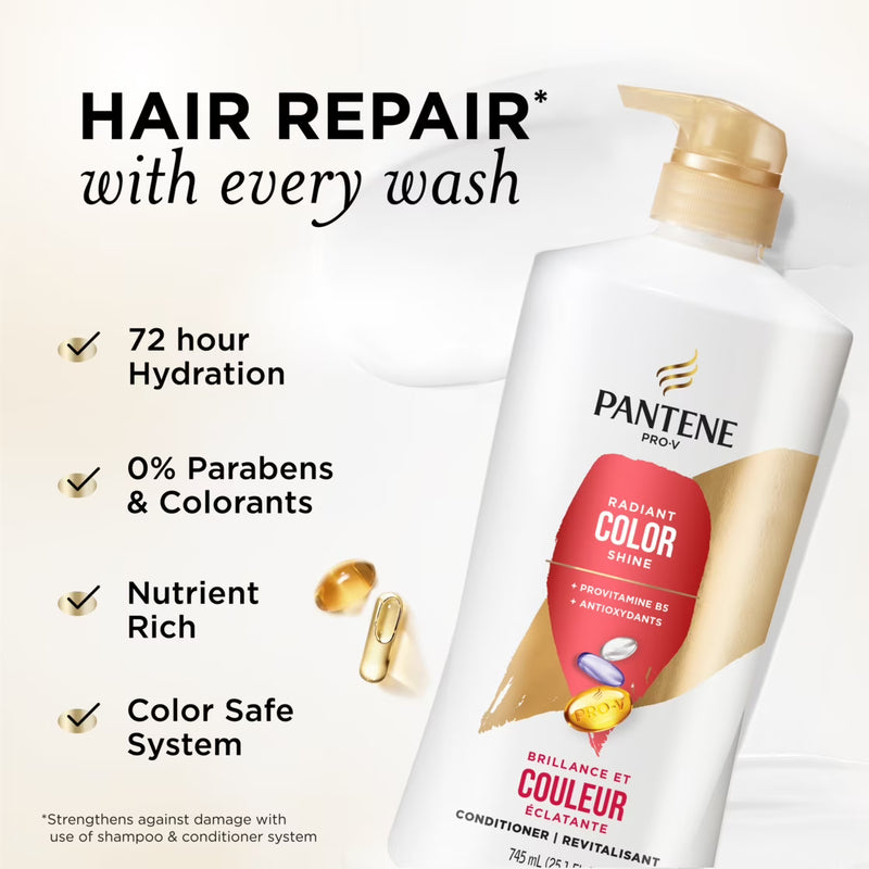 Pantene Pro-V Conditioner Radiant Color Shine, 25.1 fl oz