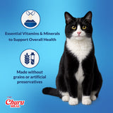 INABA Churu Meal Chowder Adult Wet Cat Food, 2.29 oz cup, 12-count, Chicken Variety Pack