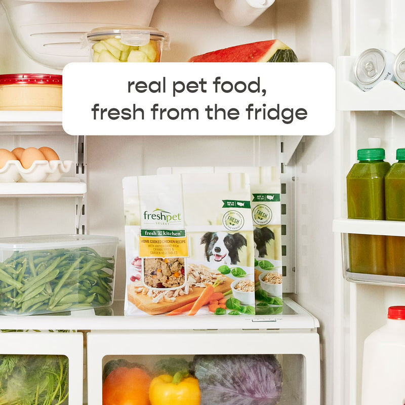 Freshpet Fresh Dog Food, Grain Free Chicken Recipe, Freshly Roasted Meals, 1.75 lb.