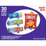 Kellogg's Variety Pack Chewy Assorted Snacks, Ready-to-Eat, Lunch Snacks, 19.9 oz, 20 Count
