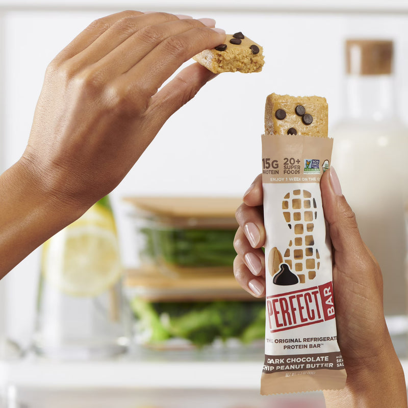 Perfect Bar Gluten-Free Dark Chocolate Chip Peanut Butter Protein Bar, 4 count, 2.3 oz