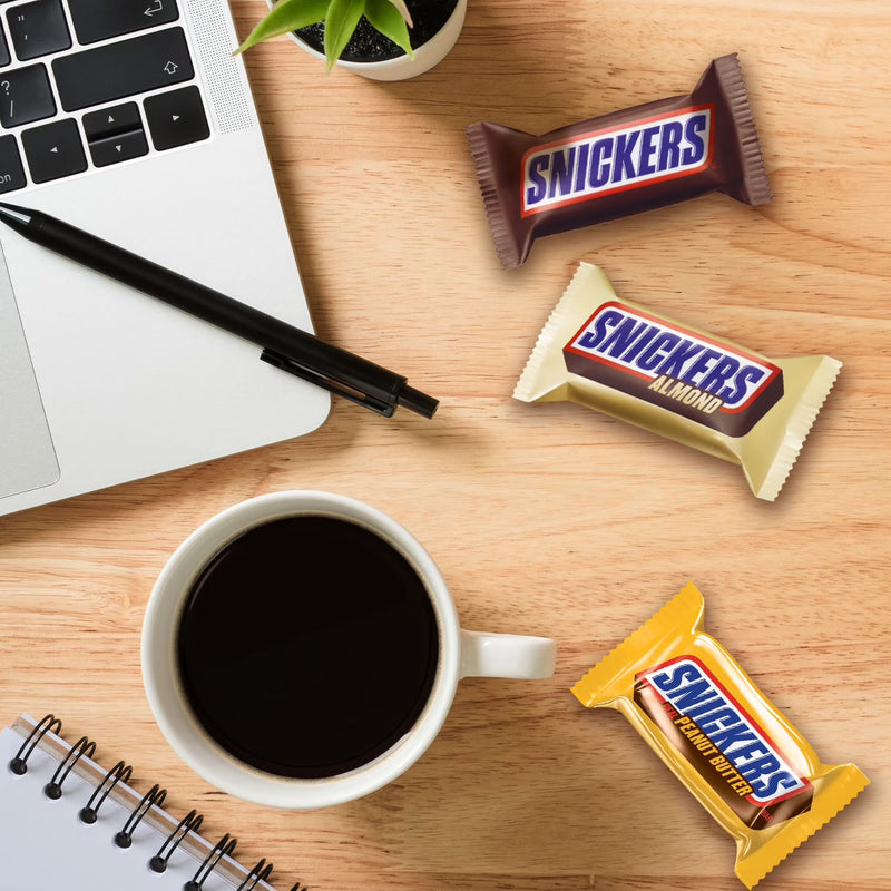 Snickers Fun Size Football Chocolate Bars Variety Pack, Party Size - 24.02 oz Candy Bag
