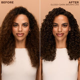 Garnier Nutrisse 0% Ammonia Glossy Curl Nourishing Permanent Hair Color Kit, CR4 Dark Brown, 1 Kit
