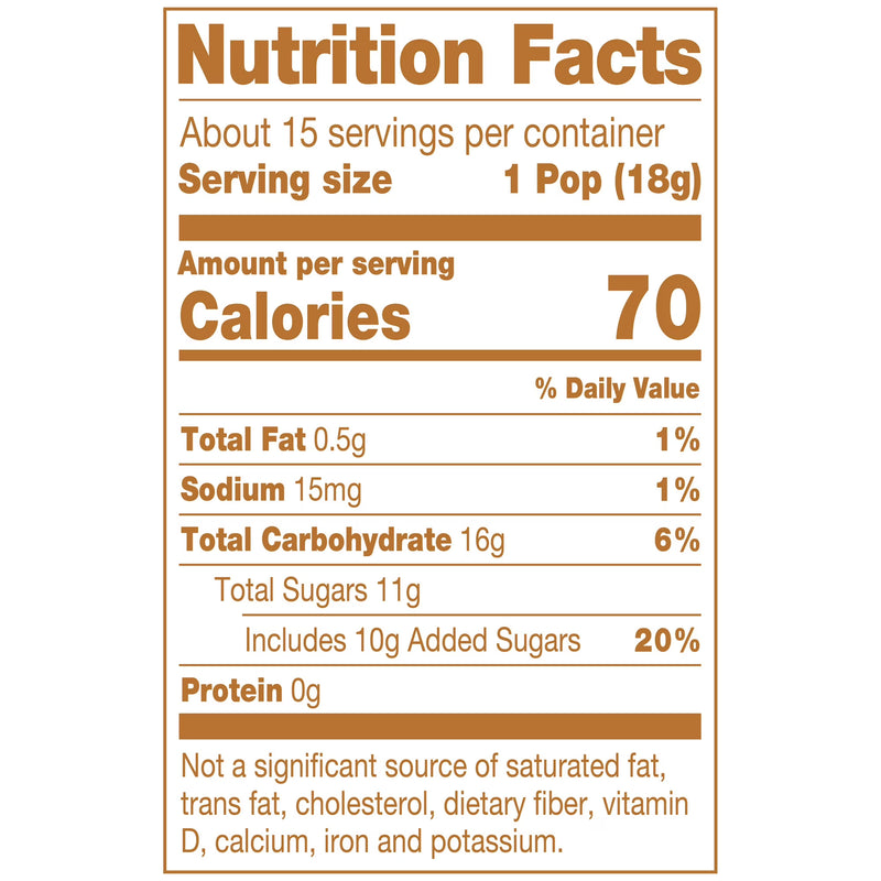 Tootsie Caramel Apple Pops, 9.4 oz. Gluten Free, Peanut Free. Contains Milk and Soy