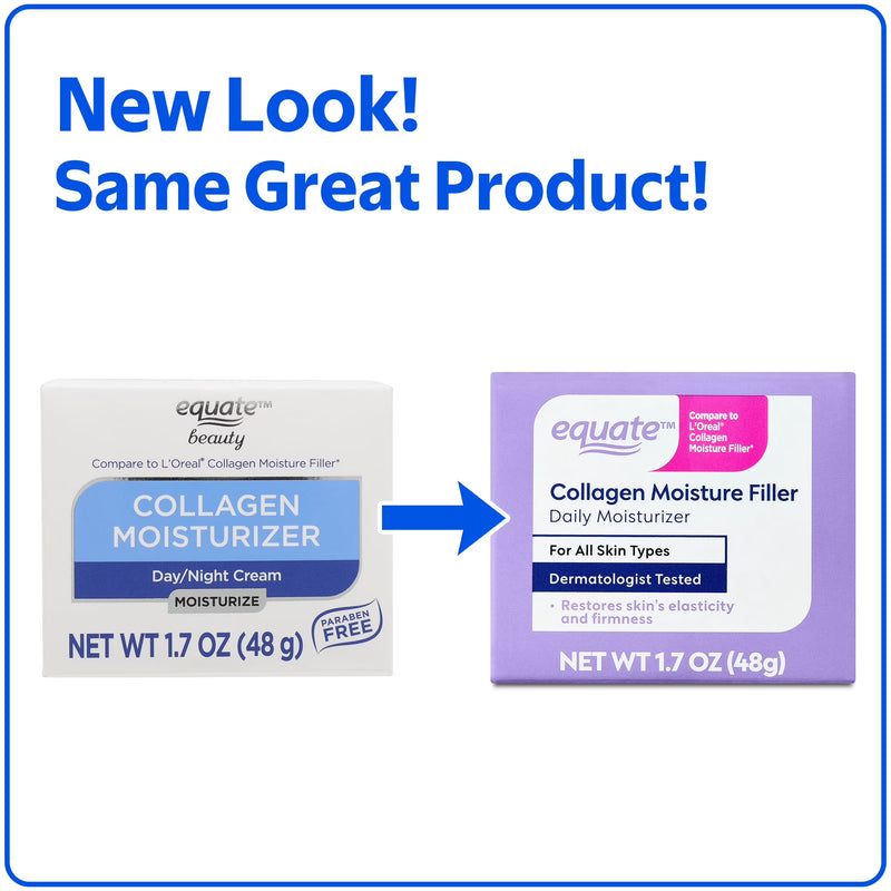 Equate Collagen Moisturizer Day/Night Cream, 1.7 oz.