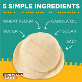 Tortilla Land Ready to Cook Soft Taco Size Flour Tortillas, 30 oz, 18 Count