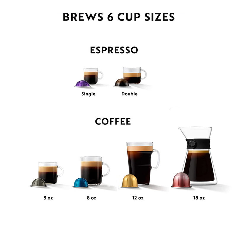 Vertuo Next Coffee and Espresso Maker in Light Gray plus Aeroccino3 Milk Frother in Black, BNV550GRY1BUC1