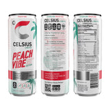 CELSIUS Sparkling Vibe Variety Pack, Functional Energy Drink 12 fl oz (Pack of 12)