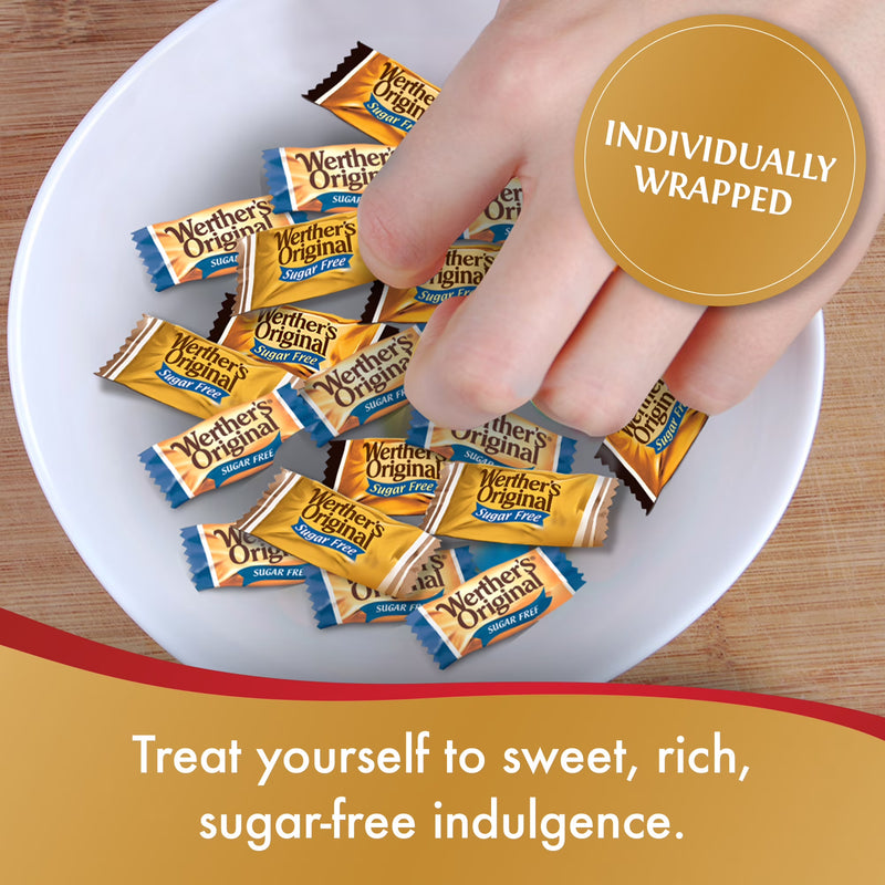 Werthers Original Hard Sugar Free Assorted Flavors, Caramel Coffee, Caramel Chocalate, Caramel Candy 7.7 oz