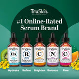 TruSkin Hyaluronic Acid Face Serum, Dual-Action Hydration with Ceramides & Aloe, 1 fl oz