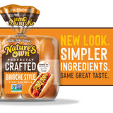 Nature's Own Perfectly Crafted Brioche Style Hot Dog Rolls, Non-GMO Hot Dog Buns, 8 Count