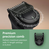 Philips Norelco All-In-One 7000 Series 22-Piece Trimmer - Electric Shaver and Clipper For Face, Beard, Hair & Body, Self-Sharpening Full Metal Blades, 25 Length Settings (0.5-16 Mm), MG7965/49