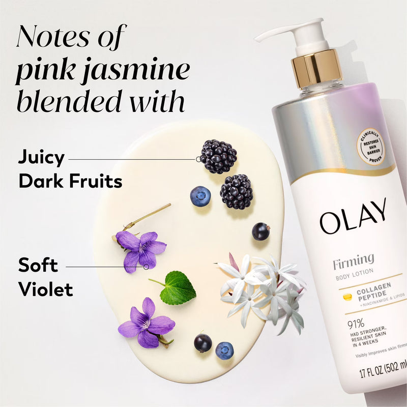 Olay Firming Body Lotion, Hydrating, Collagen, Pump 17 fl oz
