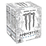 Monster Energy, Zero Ultra, Sugar Free Energy Drink, 4 Pack - 16 Fl Oz