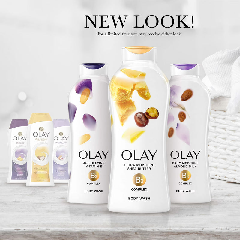 Olay Ultra Moisture Body Wash with Shea Butter, All Skin Types, 3 fl oz