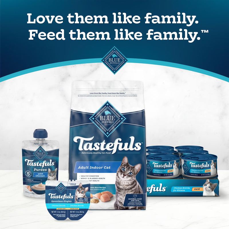 Blue Buffalo Tastefuls Flaked Wet Cat Food 3-Flavor Variety Pack, 3-oz. (12ct, 4 of Each)