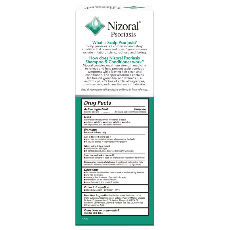 Nizoral Scalp Psoriasis Shampoo & Conditioner, All Hair Types, 11 oz