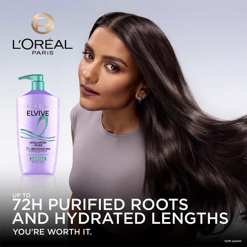 L'Oreal Paris Elvive Hyaluron Pure Conditioner, 28 fl oz