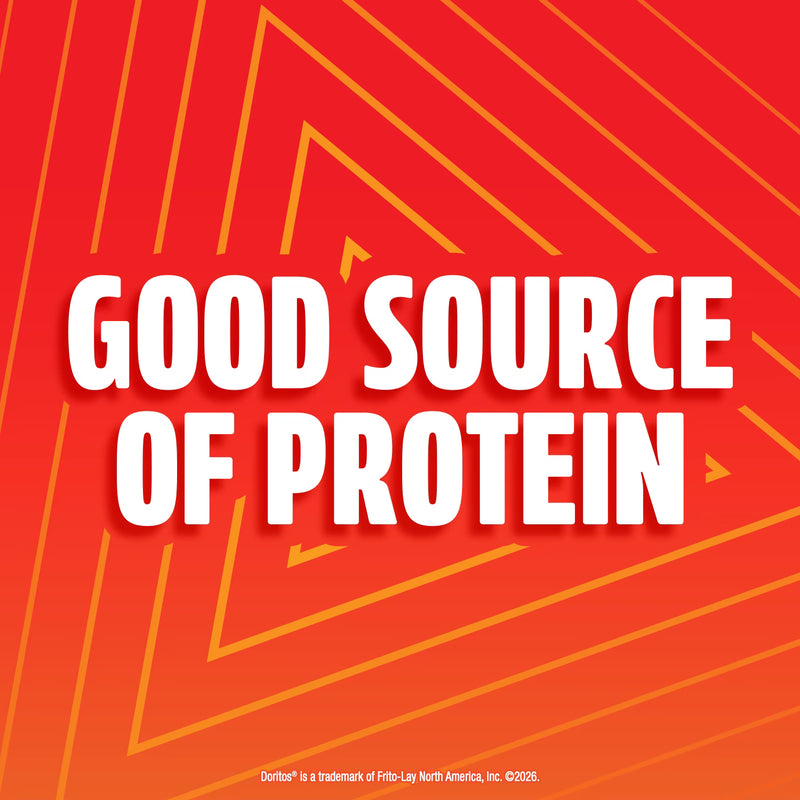 Doritos Protein Nacho Cheese Tortilla Chips Bag, 7 oz