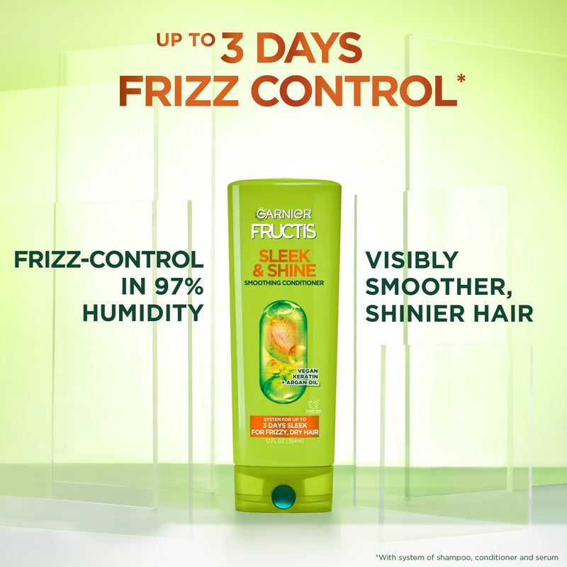Garnier Fructis Sleek & Shine Moroccan Sleek Smoothing Conditioning Oil for Dry Hair, 3.75 fl oz