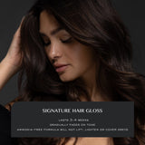 Kristin Ess Hair Gloss in Chocolate Cosmo Dark Golden Brown - 4 Week Semi Permanent Hair Color for Women - Shine - Hair Dye Glaze