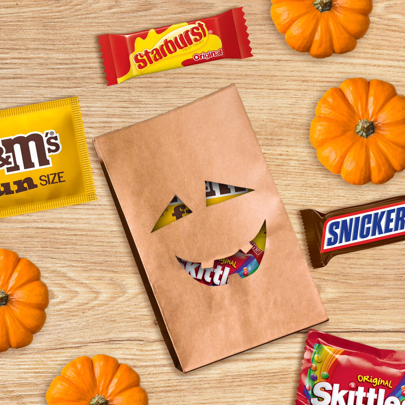 M&M's, Snickers, Skittles & Starburst Fun Size Candy, Party Size - 19.44 oz Bag
