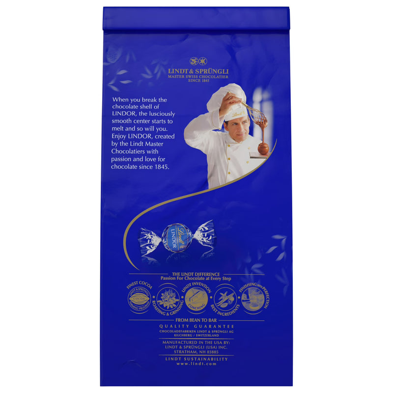 Lindt LINDOR Dark Chocolate Candy, 5.1 oz Bag
