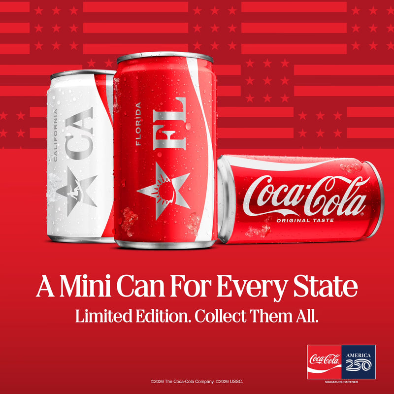 Diet Coke Soda Pop Mini Cans, 7.5 fl oz, 6 Pack