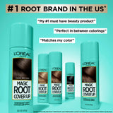 L'Oreal Paris Magic Root Cover Up Temporary Gray Concealer Spray, Light Brown, 2 oz
