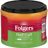 Folgers Half Caff Medium Roast Coffee, 22.6 oz Canister
