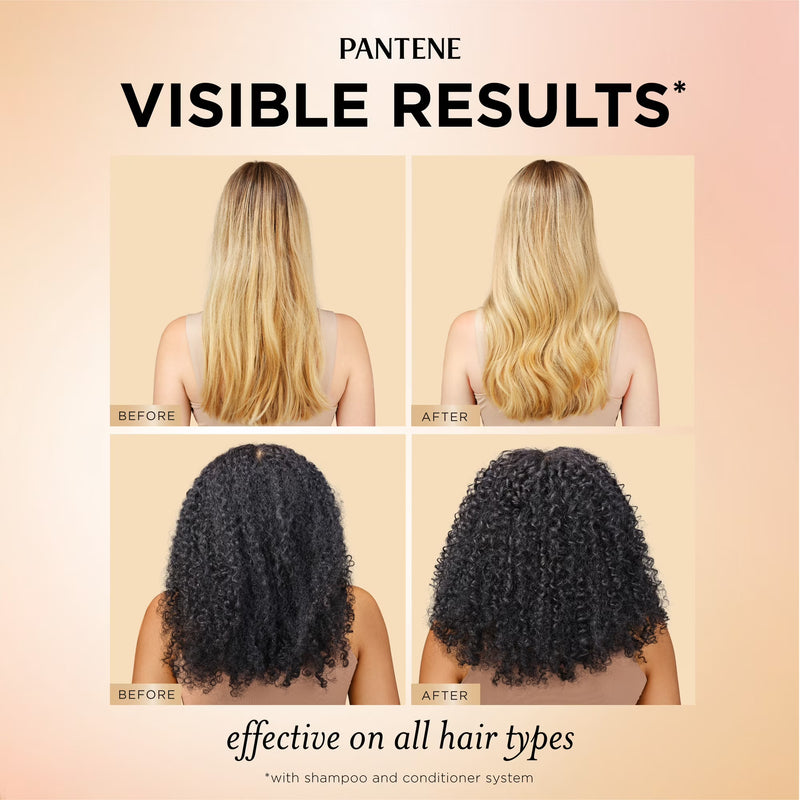 Pantene Abundant & Strong Shampoo, Strengthens Scalp's Hold on Hair Roots, 13.5 fl oz