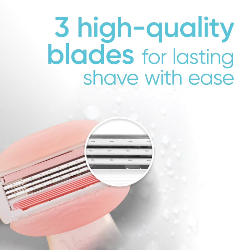 Gillette Venus Mini on The Go Women's Razor Handle with 1 ComfortGlide White Tea Scent Blade Refill + 1 Travel Case