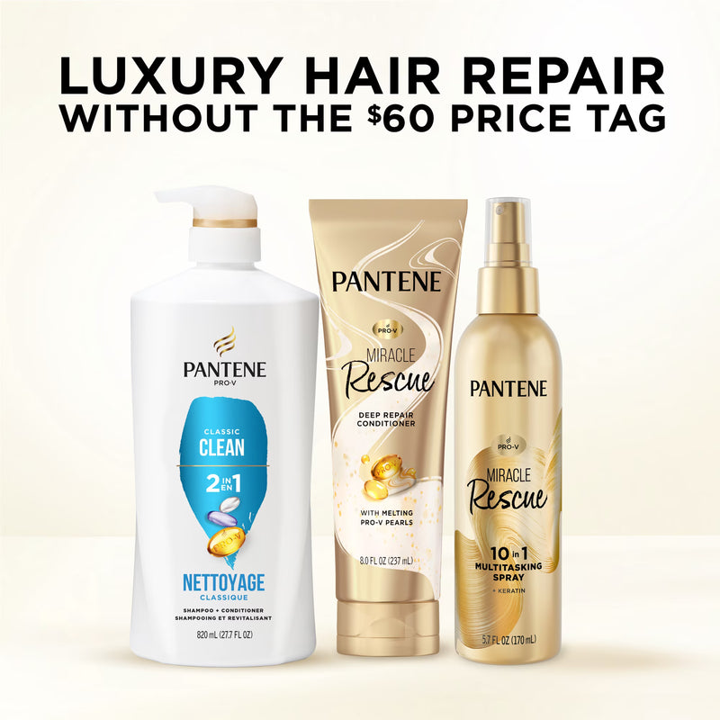 Pantene Pro-V Classic Clean 2in1 Shampoo and Conditioner, 27.7 fl oz