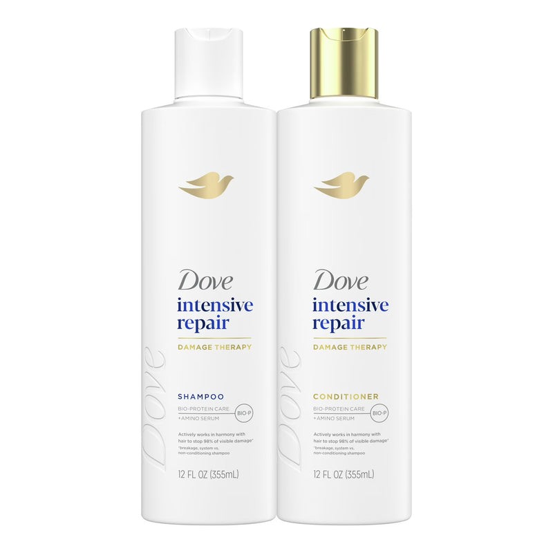 Dove Intensive Repair Shampoo & Conditioner Set, 12 fl oz 2 count