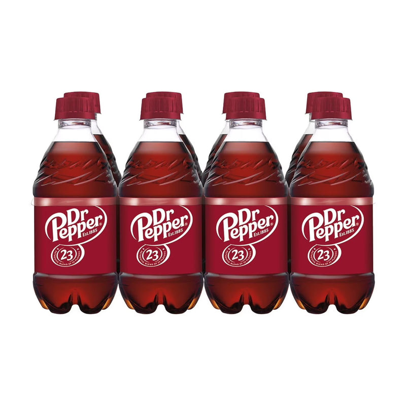 Dr Pepper Soda Pop, 12 fl oz, 8 Pack Bottles