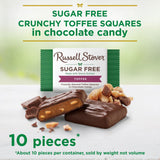 RUSSELL STOVER Sugar Free Toffee Squares in Chocolate Candy, 5.1 oz. bag