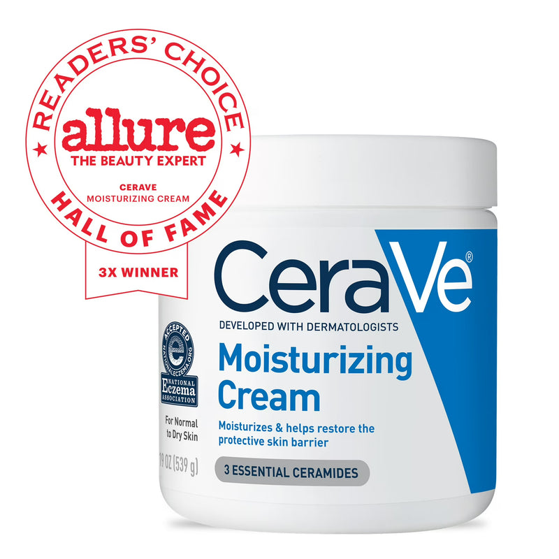 CeraVe Moisturizing Cream for Face & Body Normal to Very Dry Skin with Pump 16 oz