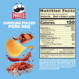 Pringles Carolina Pulled Pork BBQ Potato Crisps Chips, Lunch Snacks, 5.5 oz Canister
